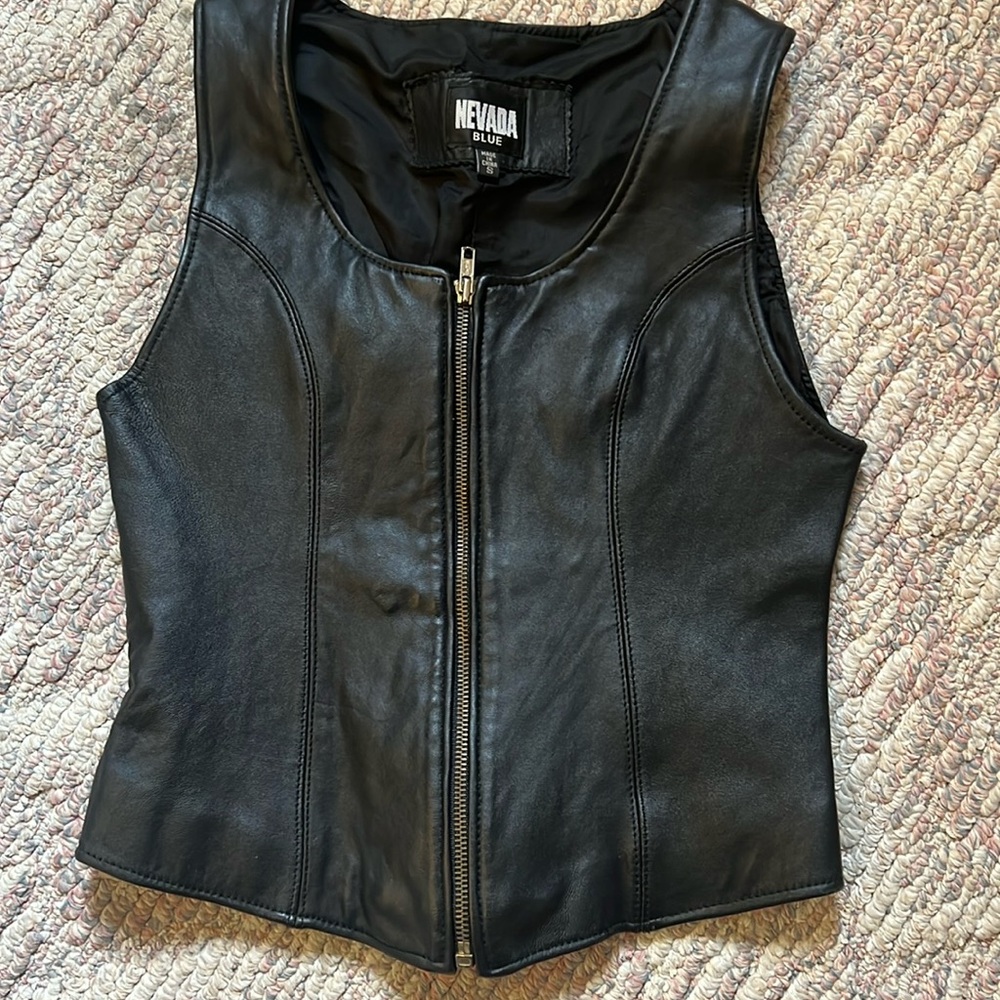 Women’s leather vest